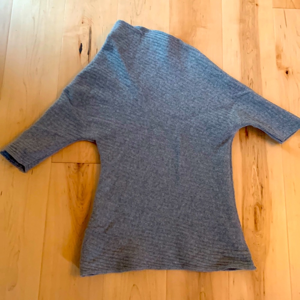 Boss virgin wool cowl neck asymmetrical sweater